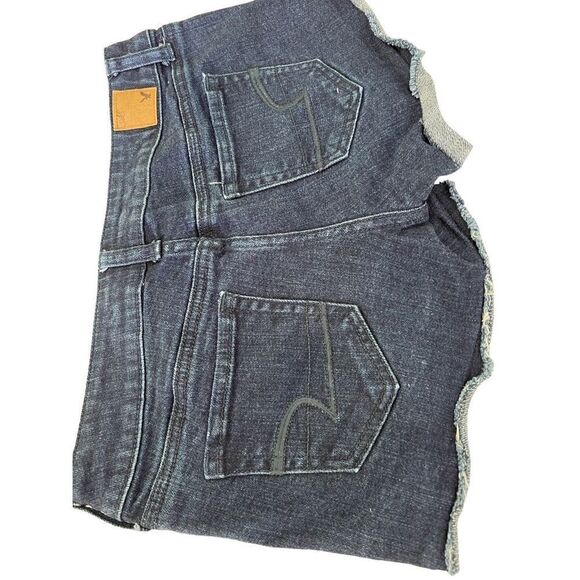 American Eagle Outfitter Women’s Jean Shorts Stretch Distressed SZ 4 - Picture 7 of 9